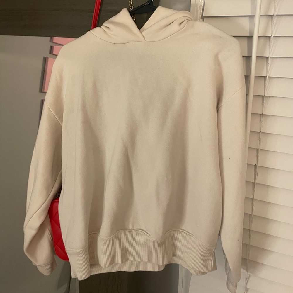 White/Cream Target Hoodie. Size Large.